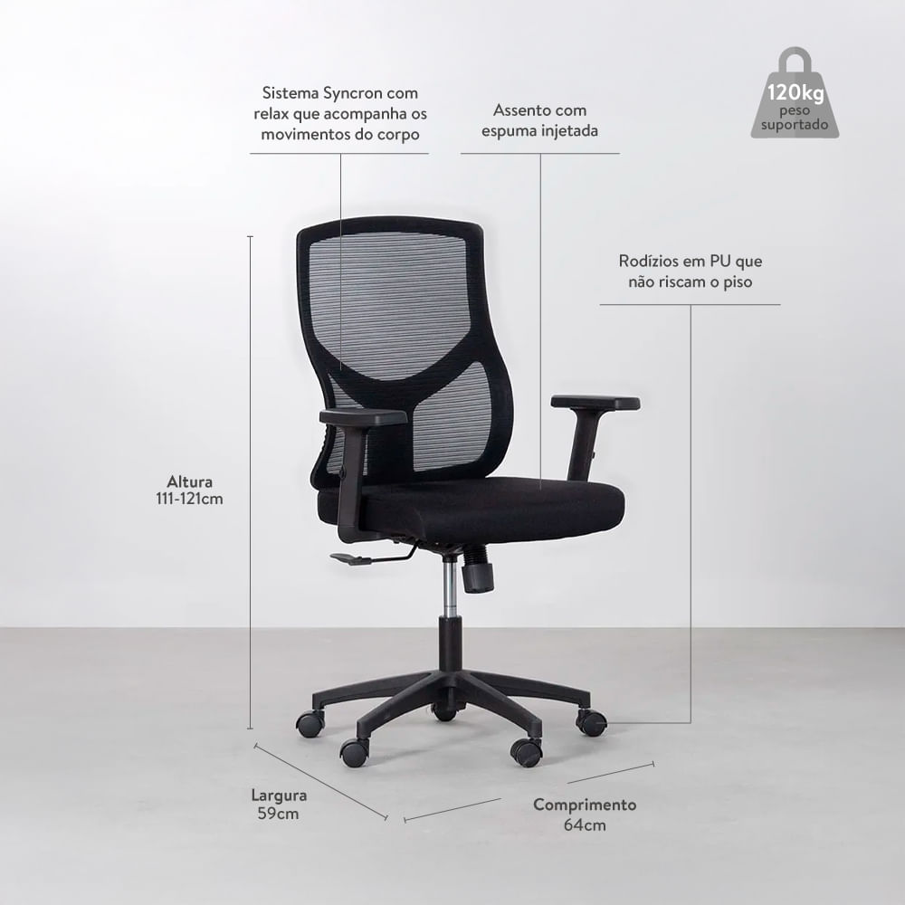 hero cadeira de escritorio arion